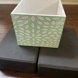 2 Wooden Flower Box / Indoor Planter Boxes Both For $10