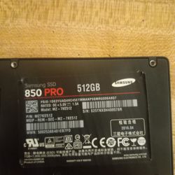 SSD Samsung 850 pro 512gbs