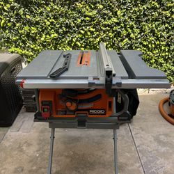 Used For One Month During Home Project Rigid Table Saw With Stand
