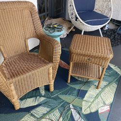 Hampton Bay Patio Chair And Table 