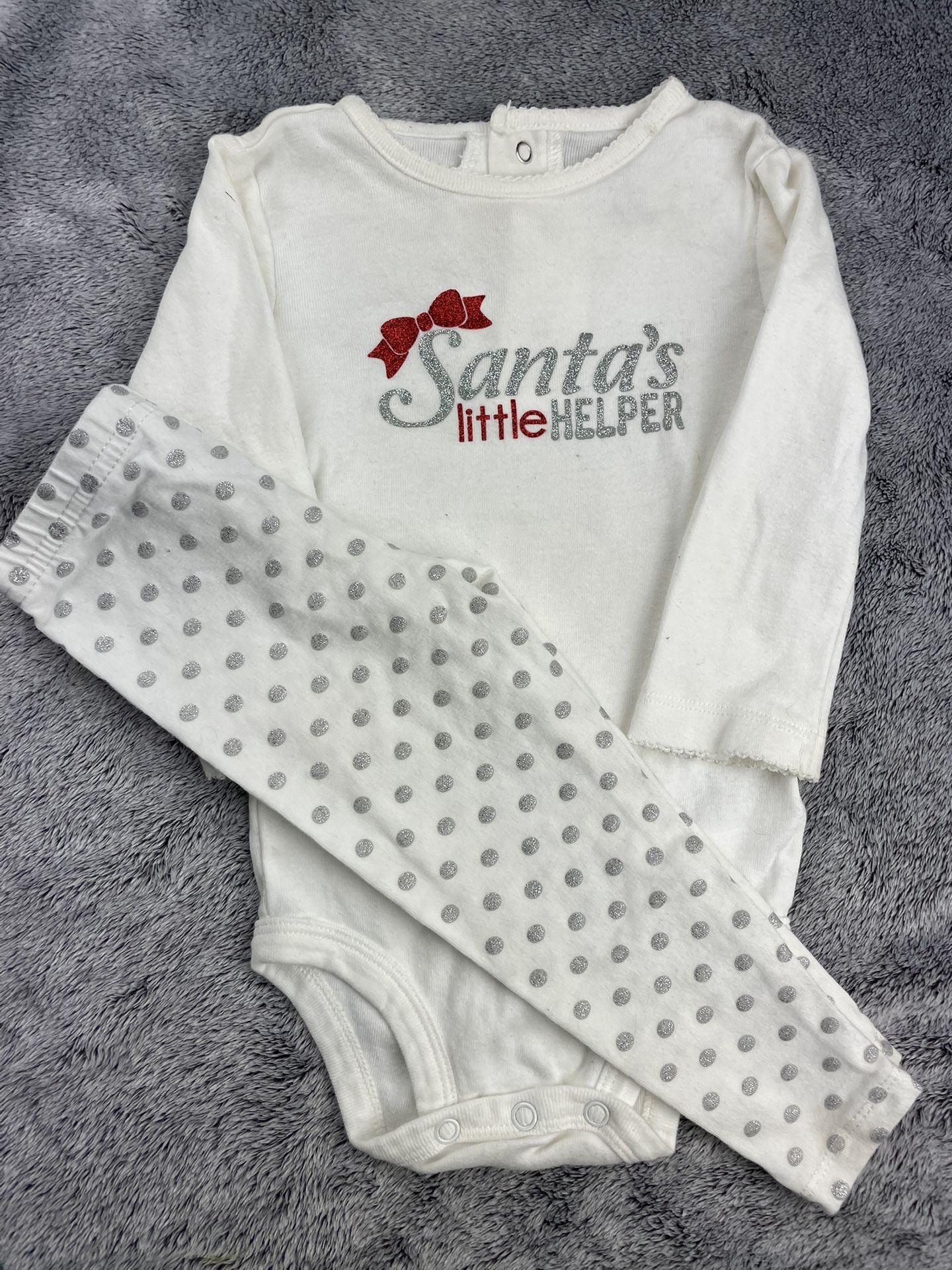 Carters Santa’s Little Helper 2 Piece Set