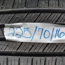 SINGLE 255/70/16 BLACKHAWK TIRE MOUNTED AND BALANCED 