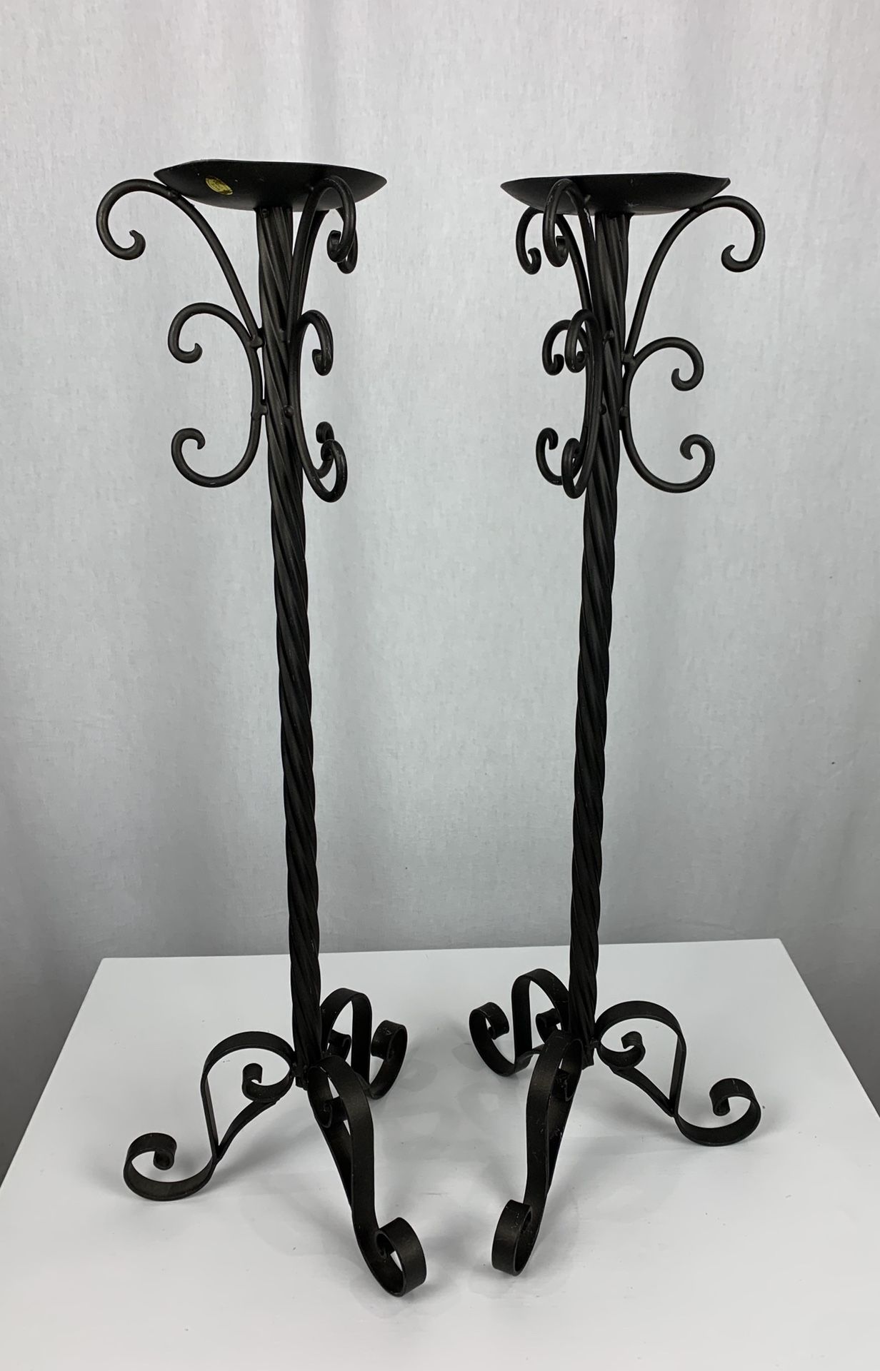 2 Metal Candle Holders