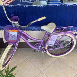 24 Inch Cruiser Bike Purple