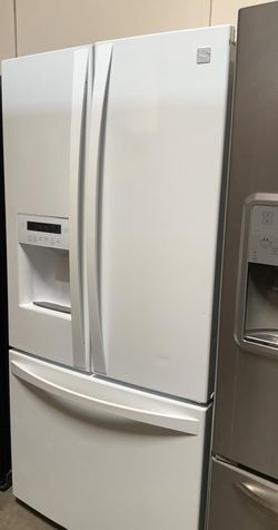 Kenmore 3 Door  Counter Depth White Refrigerator With Water and Ice Maker
