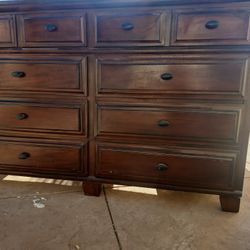 Solid Wood Dresser And Nightstand