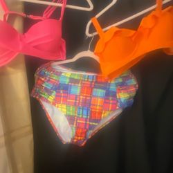 Brand New Two Piece Bathing Suit High Waisted 