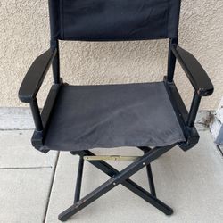 Casual Home Director’s Chair Black Frame & 18” Seat& Director’s Wood Clapboard 