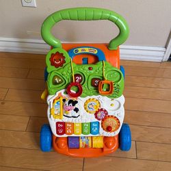 VTech Stroll and Discover Activity Walker 2 -in-1 Unisex Toddler Toy, 9-36 Month