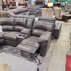 Micro Fiber Reclining Sectional