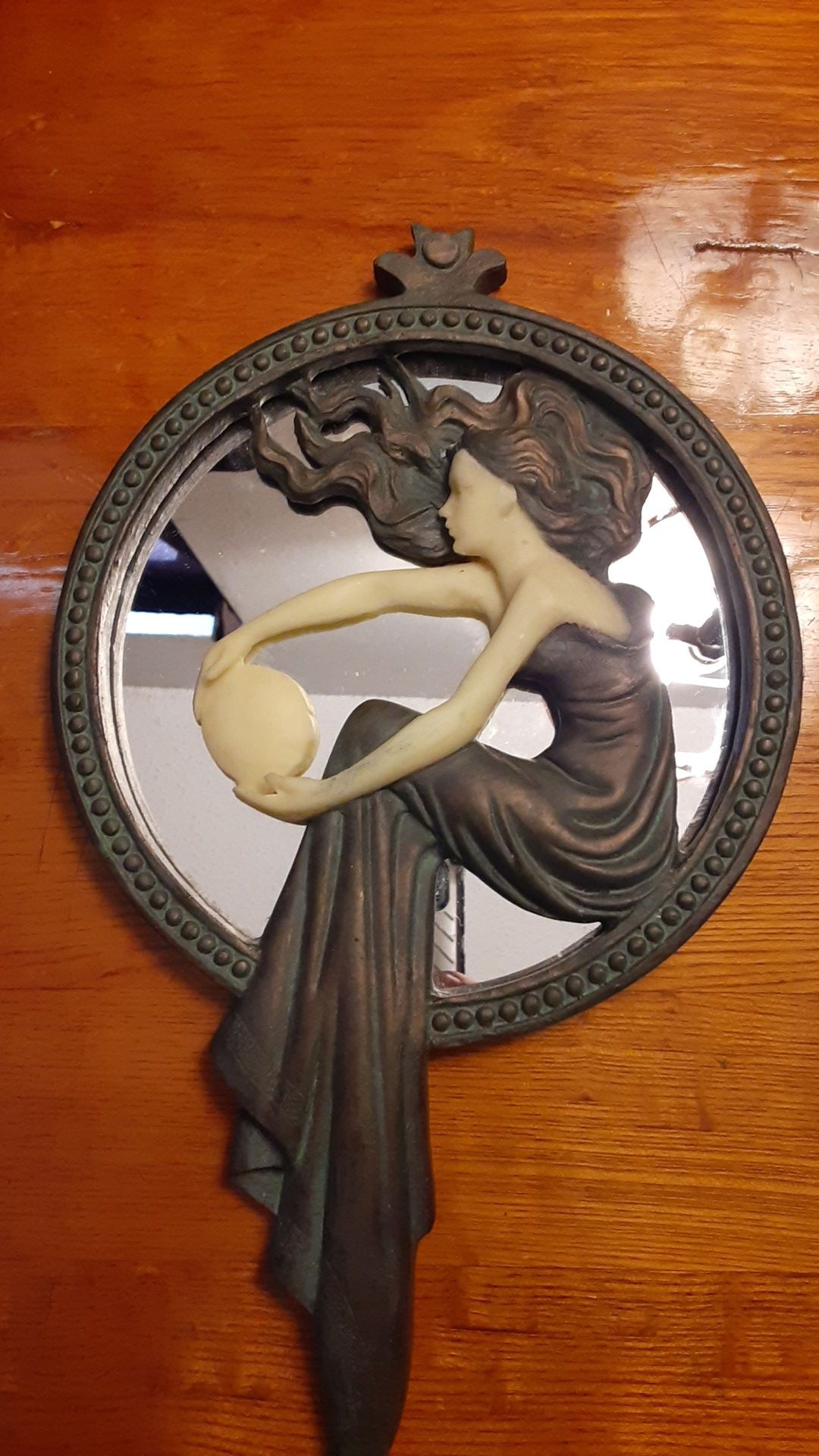 Toscano European Hand Crafted sculpture mirror