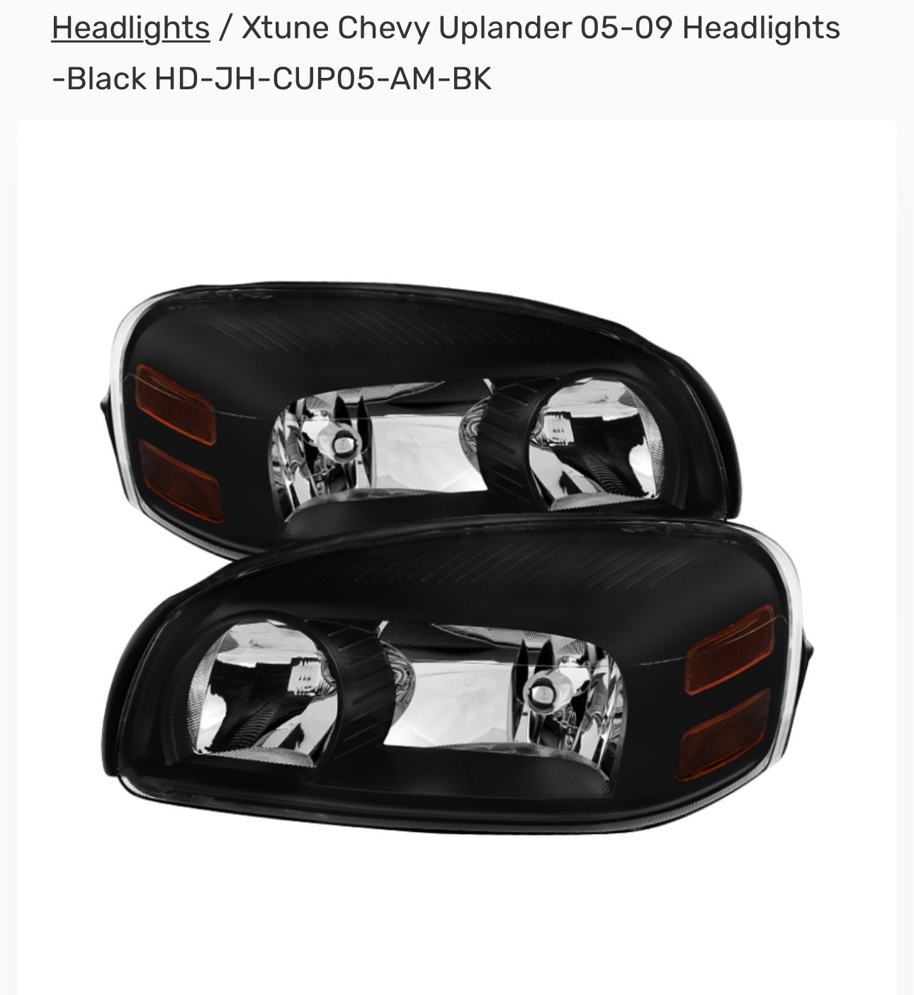 Chevy Uplander 05-2009 Headlights  (set) 