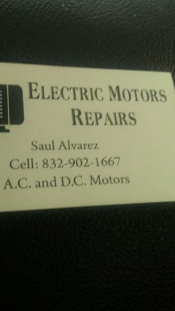 Electric motors repair