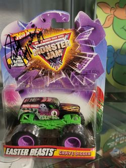 Hot Wheels Monster Jam Grave Digger Easter Beasts Signed