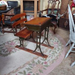 Antique School Desk
