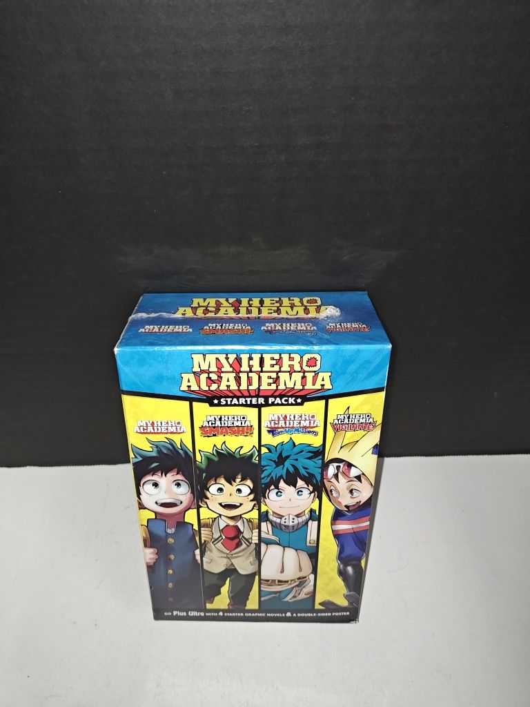 Shonen Jump My Hero Academia Starter Pack Manga Book Box Set Novels & Poster New