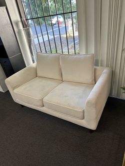 Showroom Display Sales $130!!! New Beige Fabric 52” Loveseat Sofa