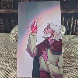 Nicolas Flamel Trading Card w Velvet Finish Harry Potter Inspired by Litjoy