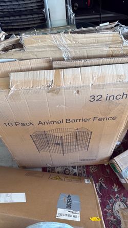 Animal barrier fence.