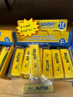 Small Foam Butter Squish Toy