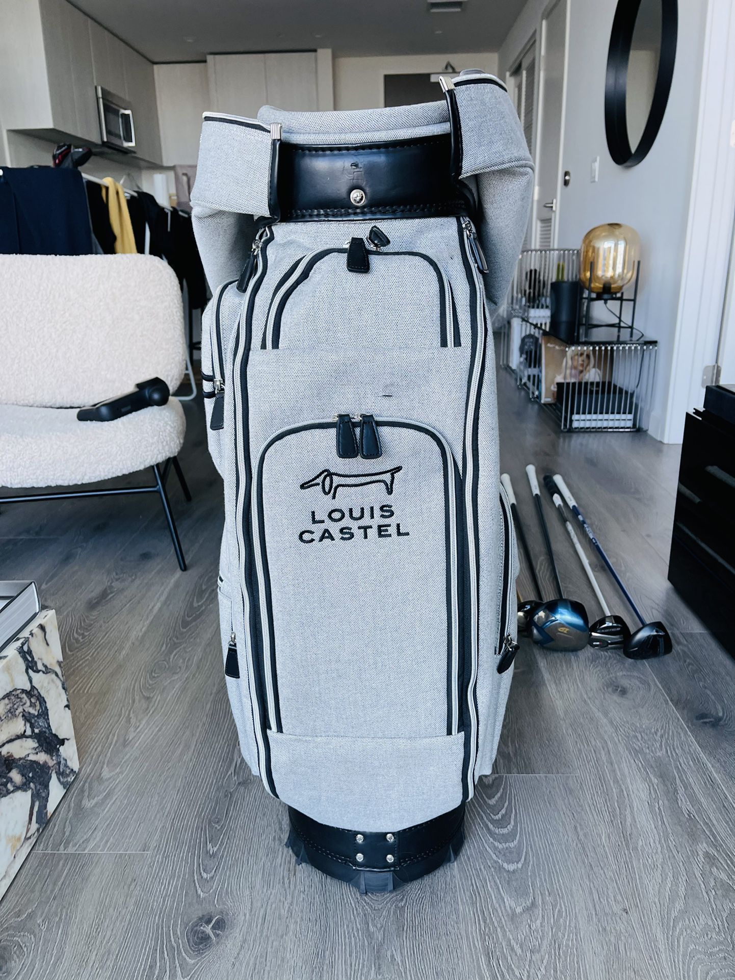 Golf bag Grey Louis Castel Paris Large Push Cart New for Sale in Windsor  Hills, CA - OfferUp