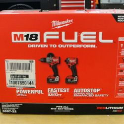 MILWAUKEE 3697-22 M18 FUEL 2-PIECE TOOL COMBO 