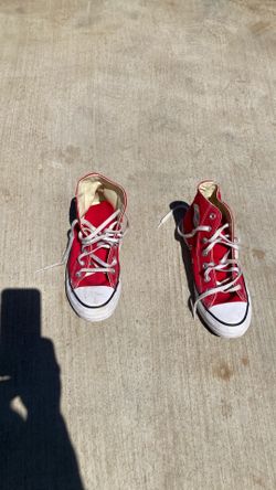 red Converse Chuck Taylor All Star high-top sneakers