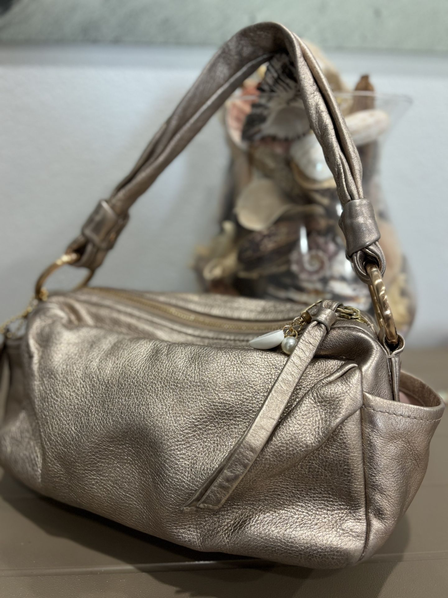 Coach gold Handbag Excellent Condition