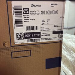 New 50 Gal. Water Heater Natural Gas