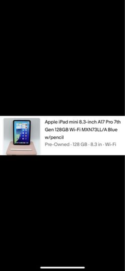 iPad mini a17 pro