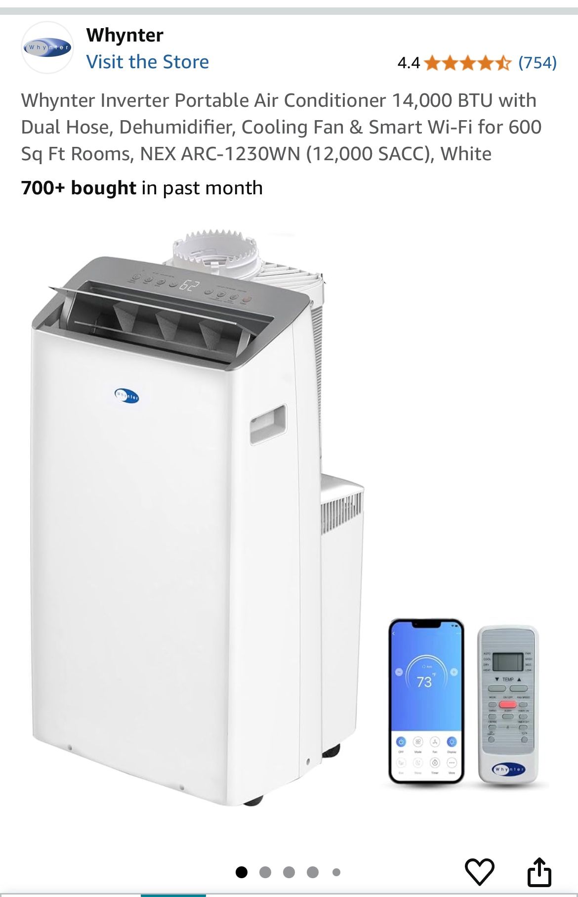 Dual Hose Inverter Portable Air Conditioner