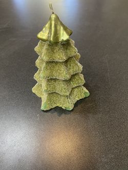 Christmas tree candle 6” Tall 