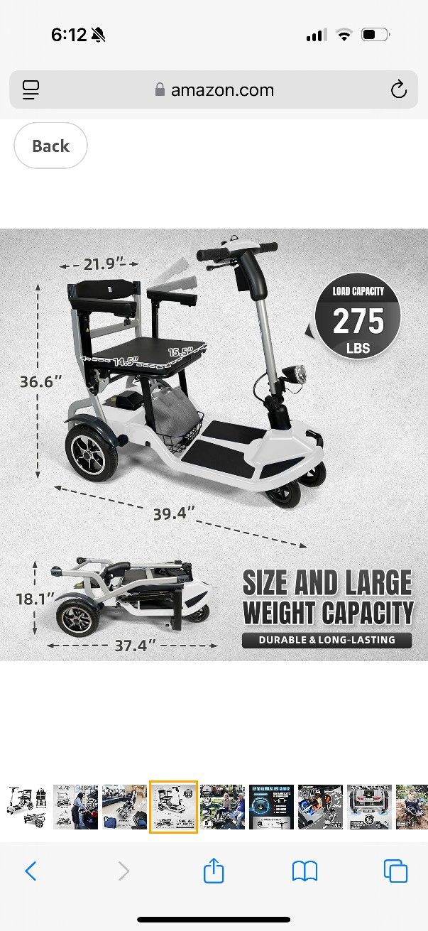 *** BRAND NEW ELDERLY MOBILITY ELECTRIC SCOOTER ***