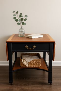 Henredon Drop-Leaf Table — Restored Premium Accent Piece ✨