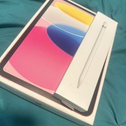 IPad 10th generation AND First Gen Apple Pencil 