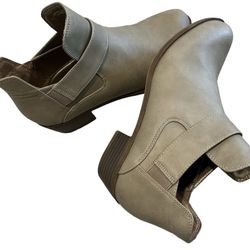 Ankle Bootie LifeStride Womens Boots Taupe 9.5 Medium Shoes