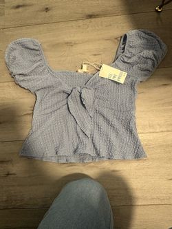 Baby blue top