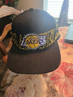 Los Angeles Mitchell & Ness Winner Circle Snapback Blk Hat