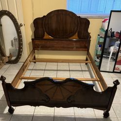 Full Size Vintage Art Deco Bed