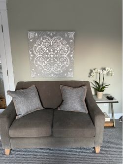 Threshold grey loveseat excellent condition