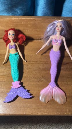 Disney Ariel and Barbie Mermaid Dolls