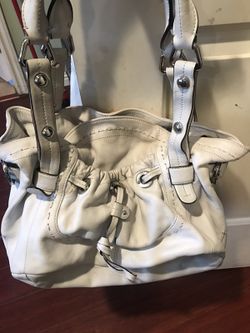 White B maxowsky leather purse
