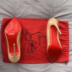 CHRISTIAN LOUBOUTIN - NUDE - SO KATE HEELS 
