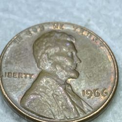 1966 Penny No Mint Mark