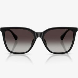 Ralph Lauren Sunglasses - RA5328U Shiny Black Grey Gradient Polarized Sunglasses