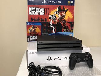 falme surfing jorden Sony PS4 PRO PlayStation Red Dead Redemption 2 Console Bundle 1TB w/  Control, All Cables & Original Box for Sale in Summerville, SC - OfferUp