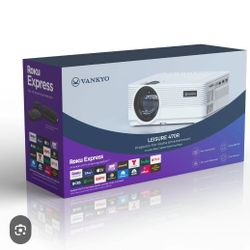 Vankyo Leisure 470 HD Mini Projector with Roku Express Streaming Player
