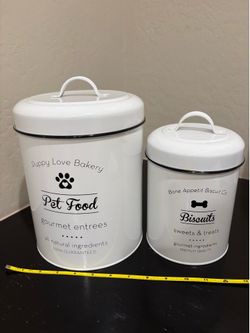 Cute dog treat containers