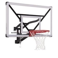 Silverback NXT 54" Wall Mounted Adjustable-Height Basketball Hoop with Quick Play Design

