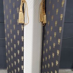 3 Panel Black And Gold Room Partition 71x53